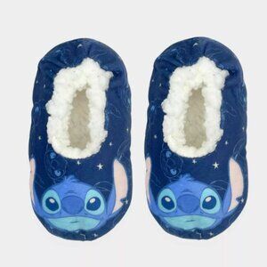 Lilo Stitch Toddler Sock Slippers Blue 2T-3T Cozy Plush House Shoes Kids